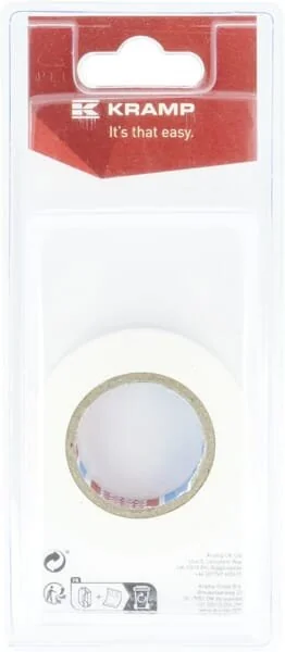 Kramp - KREM204017P01B - Isolierband Weiß 15mm x 10m (1)