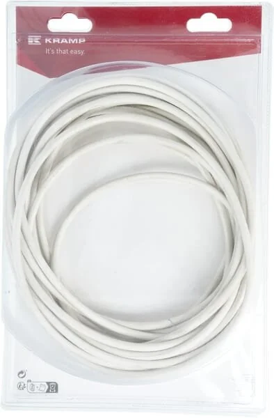 Kramp - KREM4532014P10B - Elektrisches Kabel Weiß 2x0.75mm², 10m (1)