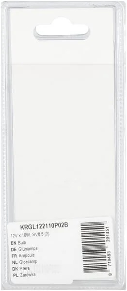 Kramp - KRGL122110P02B - Glühbirne 12V x 10W, SV8.5 (2)