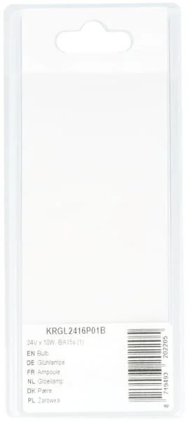 Kramp - KRGL2416P01B - Glühbirne 24V x 10W, BA15s (1)