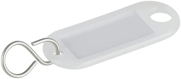 Kramp - KRHG1000TRP10B - Schlüsselanhänger Weiß (10)