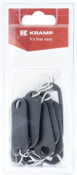 Kramp - KRHG1000ZWP10B - Schlüsselanhänger Schwarz (10)