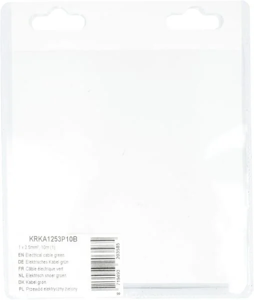 Kramp - KRKA1253P10B - Elektrisches Kabel Grün 1x2.5mm², 10m (1)