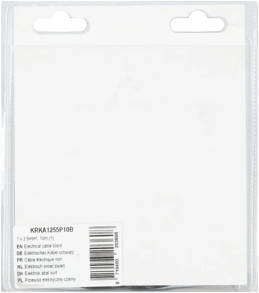 Kramp - KRKA1255P10B - Elektrisches Kabel Schwarz 1x2.5mm², 10m (1)