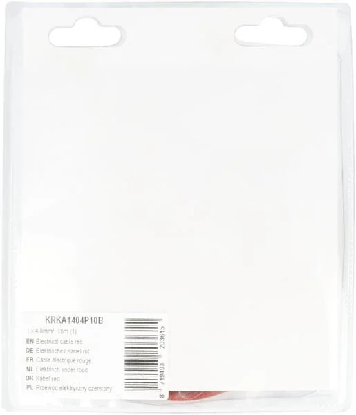 Kramp - KRKA1404P10B - Elektrisches Kabel Rot 1x4.0mm², 10m (1)