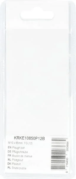 Kramp - KRKE10850P12B - Pflugschraube M10x65mm, TG (12)
