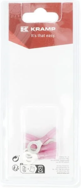 Kramp - KRKK2005156P06B - Ringkabelschuh, Rot - 0.5-1.0mm² (6)