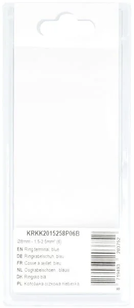 Kramp - KRKK2015258P06B - Ringkabelschuh, Blau - 1.5-2.5mm² (6)