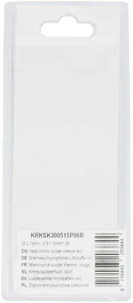 Kramp - KRKSK300515P06B - Wärmeschrumpf-Löthülse Rot - 0.5-1.0mm² (6)