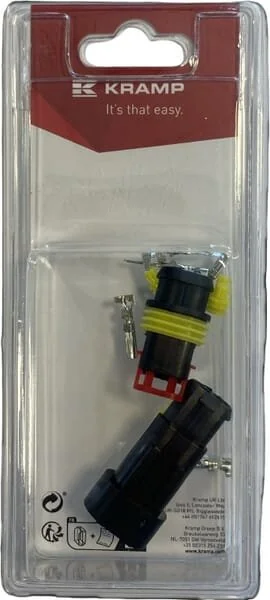 Kramp - KRLA890PAIR2P01B - Stecker und Buchsensatz Superseal 2 Pin (1)