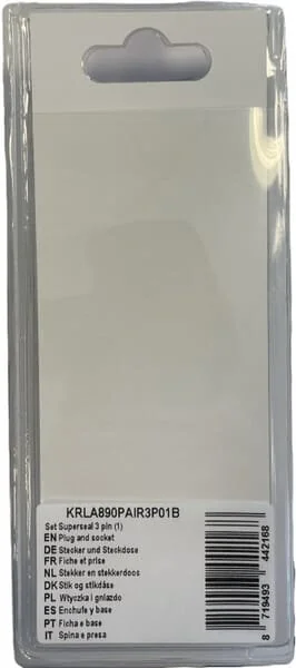 Kramp - KRLA890PAIR3P01B - Stecker und Buchsensatz Superseal 3 Pin (1)