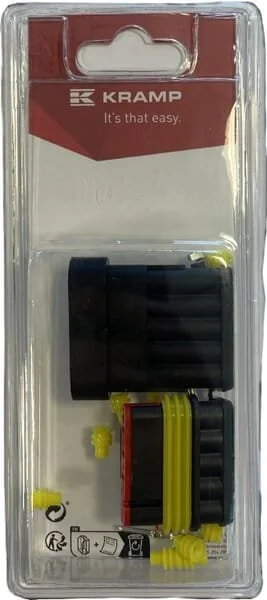 Kramp - KRLA890PAIR5P01B - Stecker und Buchsensatz Superseal 5 Pin (1)