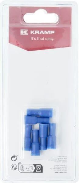 Kramp - KRLA9030P06B - Rundsteckverbinder Buchse, Blau - 1.5-2.5mm² (6)