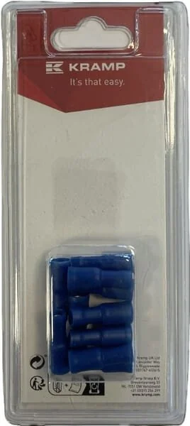 Kramp - KRLA9030P10B - Rundsteckverbinder Buchse Blau - 1.5-2.5mm² 10