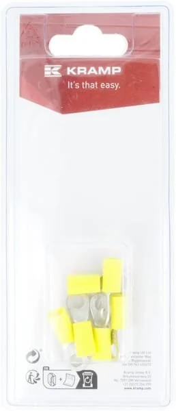 Kramp - KRLA9045P05B - Ringkabelschuh, Gelb - 4.0-6.0mm² (5)