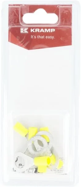 Kramp - KRLA9080P06B - Ringkabelschuh, Gelb - 4.0-6.0mm² (6)