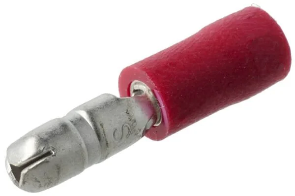 Kramp - KRLA9090P06B - Rundsteckverbinder Stecker, Rot - 0.5-1.0mm² (6)