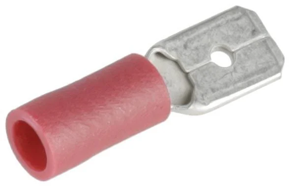 Kramp - KRLA9140P06B - Anschlussklemme Stecker, Rot 6.3x0.8mm - 0.5-1.0mm² (6)