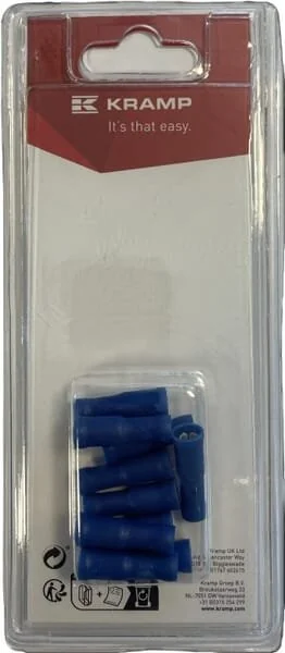 Kramp - KRLA9330P10B - Rundsteckverbinder Buchse Blau - 1.5-2.5mm² 10