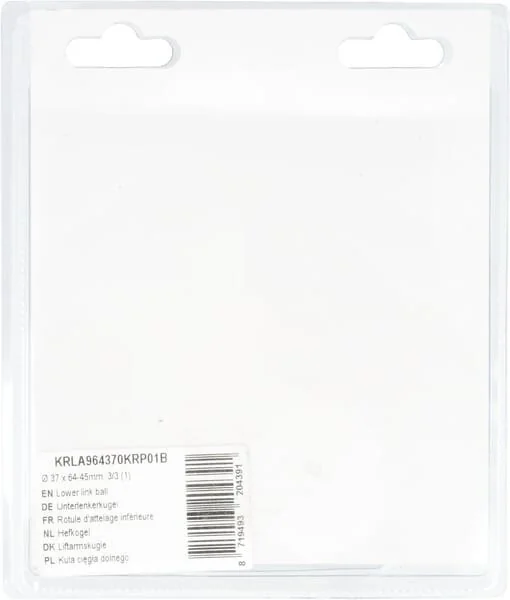 Kramp - KRLA964370KRP01B - Unterlenker Kugel Durchmesser 37x64-45mm, 3/3 (1)