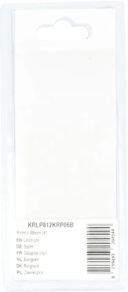 Kramp - KRLP812KRP06B - Steckbolzen 8mm x 48mm (6)