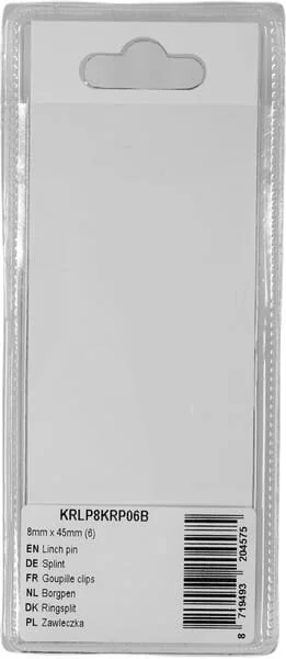 Kramp - KRLP8KRP06B - Steckbolzen 8mm x 45mm (6)