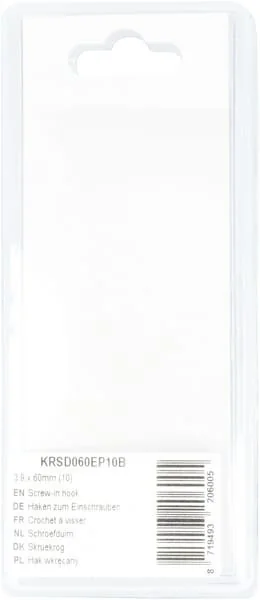 Kramp - KRSD060EP10B - Einschraubhaken 3.9x60mm (10)