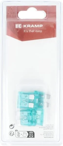 Kramp - KRSI22030P06B - Sicherung 30A x 20mm, Flachstecker (6)