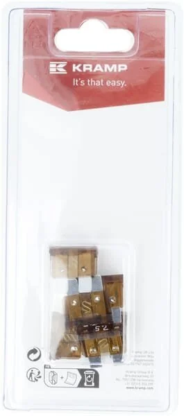 Kramp - KRSI22075P06B - Sicherung 7.5A x 20mm, Flachstecker (6)