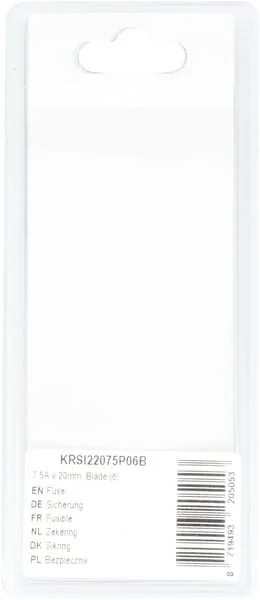 Kramp - KRSI22075P06B - Sicherung 7.5A x 20mm, Flachstecker (6)