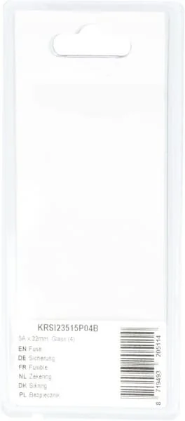 Kramp - KRSI23515P04B - Sicherung 5A x 32mm, Glas (4)