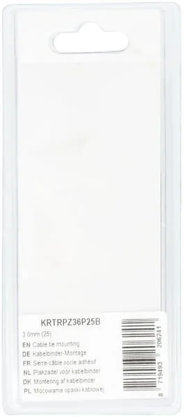 Kramp - KRTRPZ36P25B - Kabelbinderbefestigung 3.6mm (25)