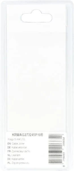 Kramp - KRWAG273245P10B - Kabelverbinder Wago 5 Inlet (10)