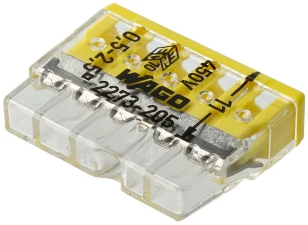 Kramp - KRWAG273245P10B - Kabelverbinder Wago 5 Inlet (10)