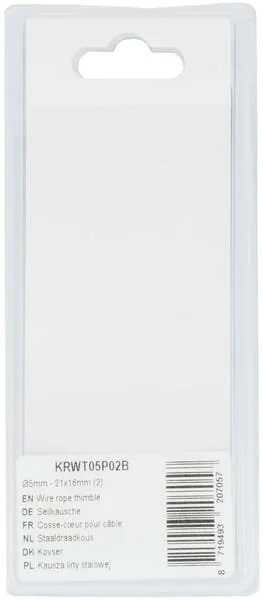 Kramp - KRWT05P02B - Drahtseilklemme - 21x16mm (2)