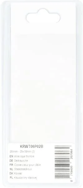 Kramp - KRWT06P02B - Drahtseilklemme - 25x18mm (2)