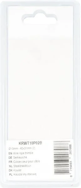 Kramp - KRWT10P02B - Drahtseilklemme - 42x31mm (2)