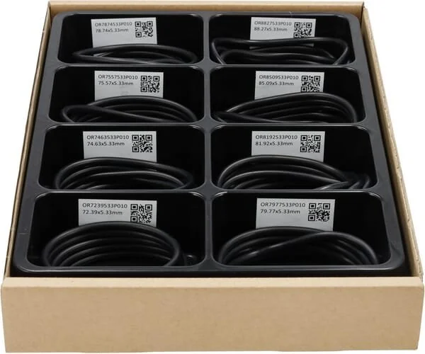 Kramp - KWS00946 - Sortierte O-Ringe 5.33mm -88.27mm °Sh70 8pcs