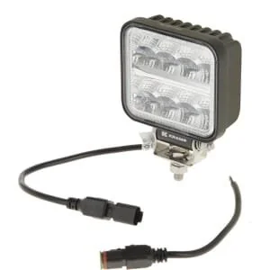 Kramp - LA100961 - Arbeitsleuchte LED, 19W, 3360lm, quadratisch, 10/, mm, Deutsch 2-Pin, Flutlicht, 16 LEDs