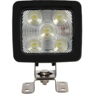 Kramp - LA10410DB - Arbeitsleuchte LED Dimmbar, 60W, 1820/5200lm, Quadratisch, Weiß, Deutsch Stecker, Ultrabreit Flutlicht, 20 LEDs