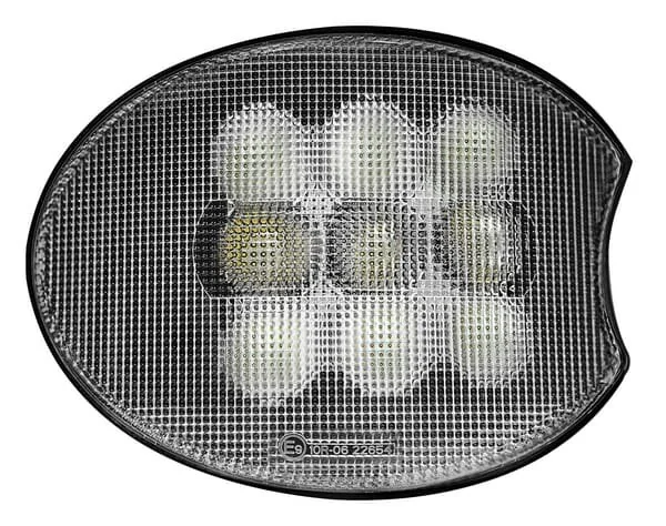 Kramp - LA10640RIGHT - Eck-Arbeitsscheinwerfer LED, Rechts, 45W 4500lm, Mm, Schwarze Blende, H9 Stecker, Combo
