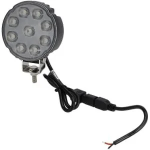 Kramp - LA10907 - Arbeitsleuchte LED, 27W, 3420lm, Rund, Weiß, Mm, Deutsch 2-Pin, Flutlicht