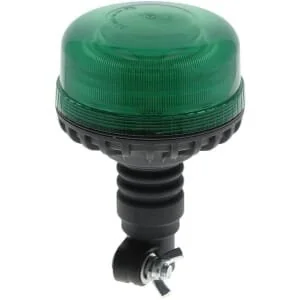 Kramp - LA20028G - Rundumleuchte LED, Flaches Profil, 17W, Grün, Flexible Stangenhalterung, x179mm