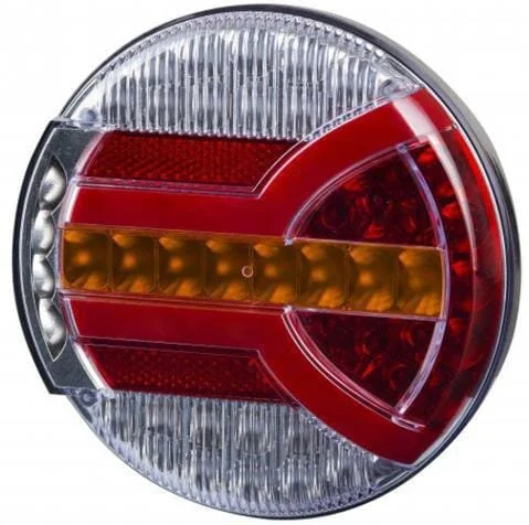 Kramp - LA40065 - Rücklicht LED, Rund, 12/, Weiß/Orange/Rot