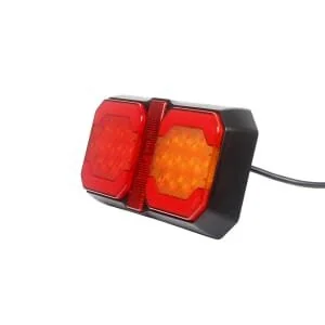 Kramp - LA40090 - Multifunktionsrückleuchte LED, mm, 1.5m Kabel, Orange/Rot