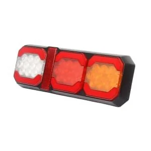 Kramp - LA40091 - Multifunktions-Rückleuchte LED, mm, 1.5m Kabel, Weiß/Orange/Rot