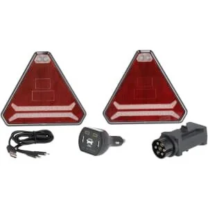 Kramp - LA60050 - Kabelloses Licht Set LED Dreieckig Magnetisch 12/ Li-Ion 178.5x155mm 7-Pin Plug