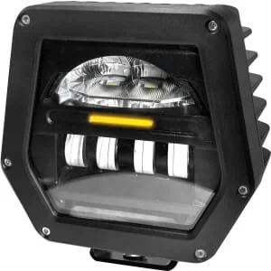 Kramp - LA80075 - Scheinwerfer LED, 40/70W, Quadratisch, 10/, Mm, Delphi Stecker, Fernlicht/Abblendlicht, Symmetrischer Strahl