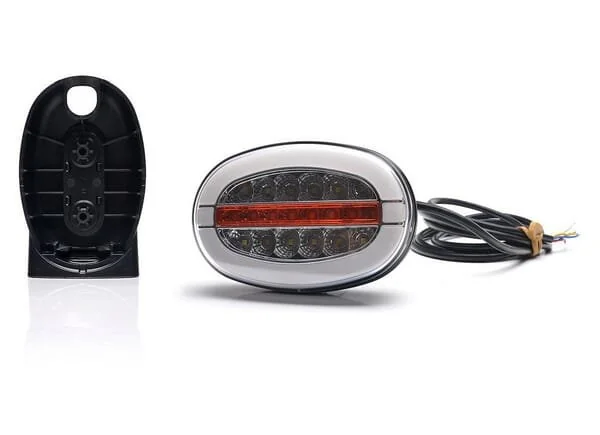 Kramp - LA80095 - Multifunktions-Frontleuchte LED, Oval, Mit Blinkleuchte