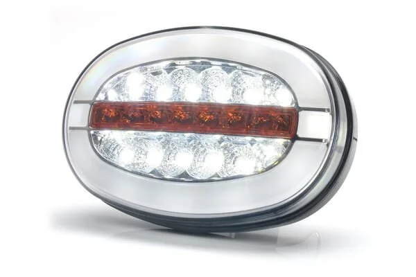 Kramp - LA80095 - Multifunktions-Frontleuchte LED, Oval, Mit Blinkleuchte